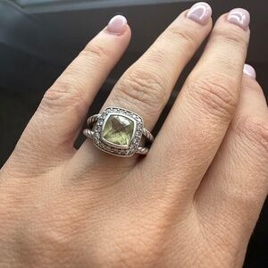 David Yurman Petite Albion® Diamond Halo Cushion